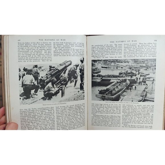 The Nations At War A Current History Willis John Abbot Antique 1917 Hardcover - Picture 9 of 9